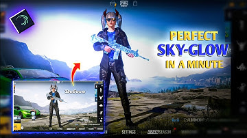 ✨PERFECT SKY GLOW 🌟 IN A MINUTE | PUBG MOBILE LOBBY VIDEO EDITING | 100% WORKING TRICK ALIGHTMOTION