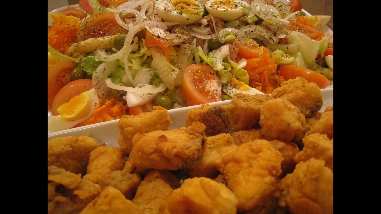 Cómetelo |  Fritura de adobo con ensalada