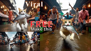 viral photo editing for free #ai #cat screenshot 3