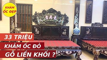 Sự Thật Về Bức Cuốn Thư Khảm Ốc Đỏ 33 Triệu Gỗ Liền Khối  " Không Chắp Ghép " | Khảm Ốc Đẹp