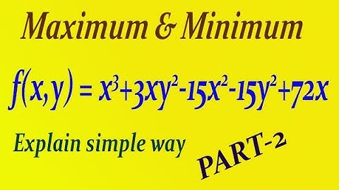 Simple explain & easy method Maximum & Minimum values of the function example(PART-2)