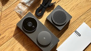 Unboxing Aquara Smart Video Doorbell G4 • HomeKit Secure Video • Battery powered demo • Quick View