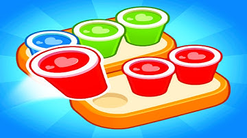 🧩 Coffee Color Stack 🧩 GAMEPLAY (Android, iOS)