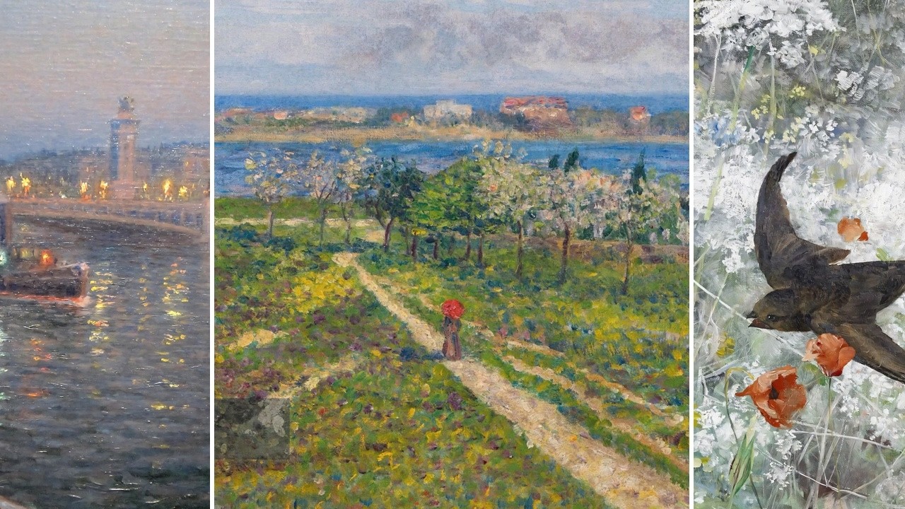 Impressionist Art TV — Silent Art Gallery · September 20 Afternoon | Almond Trees In … & others