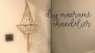 DIY Macramé Chandelier