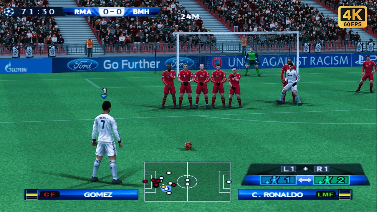 Геймплей PES 2013 PS2 UHD [4K 60 кадров в секунду]