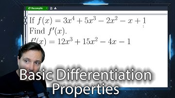 Basic Differentiation Properties