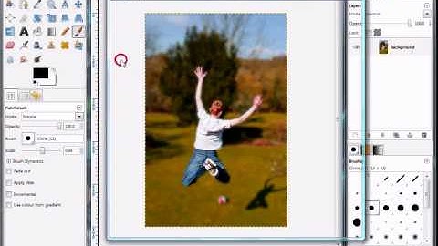 How to Blur the background of an image in GIMP