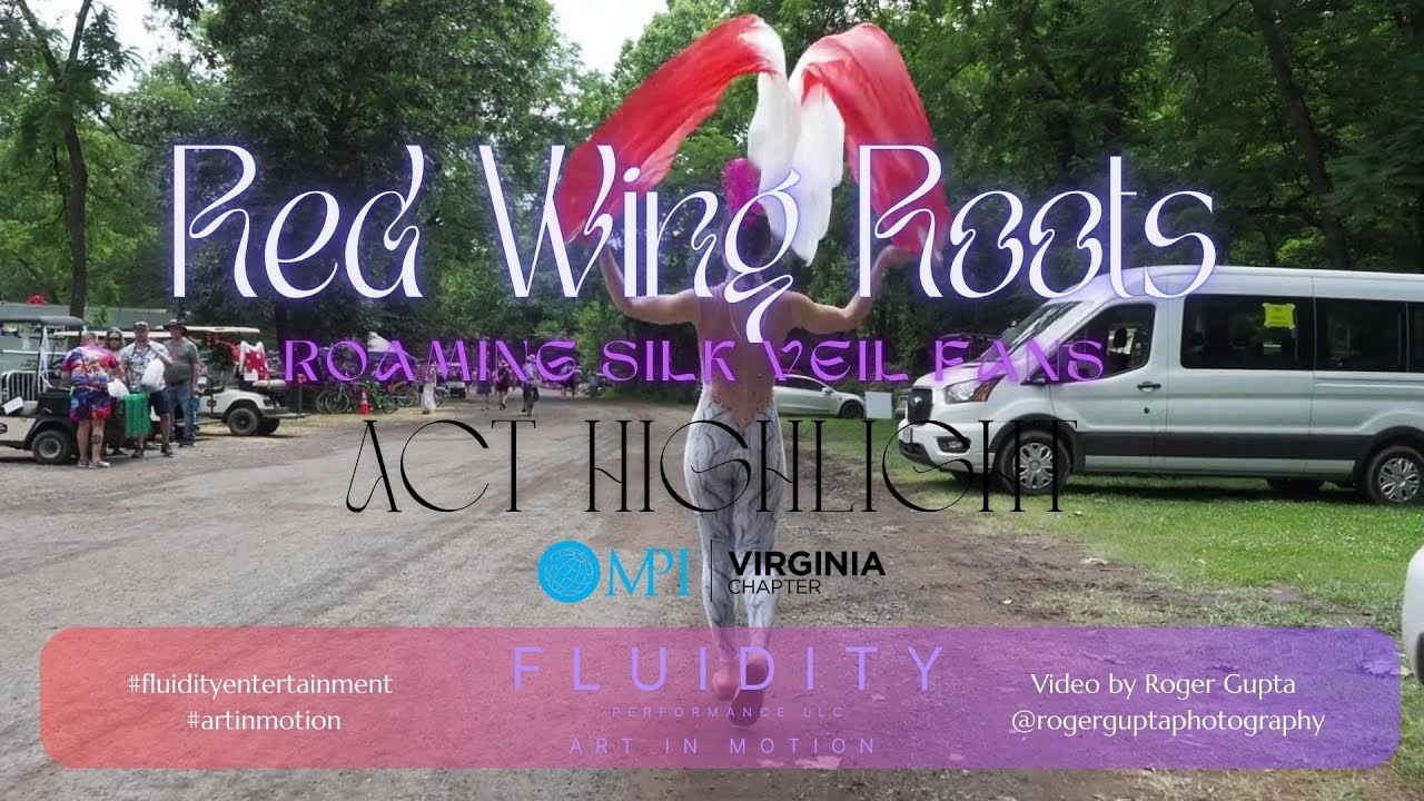 Red Wing Silk Veil Fans Highlight