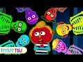 Colorful Skeletons Finger Family + Spooky Scary Kids Songs By Teehee Toli