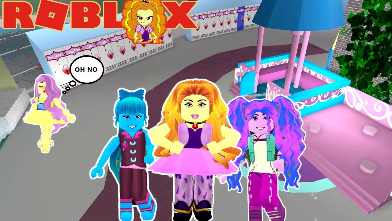 The Dazzlings Arrive To Royale High Bullies Fluttershy Mlp Ep 3 Roblox Youtube - my little pony equestria girls roblox