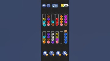 Ball colour sort puzzle level 214 #games #gaming #gameplay