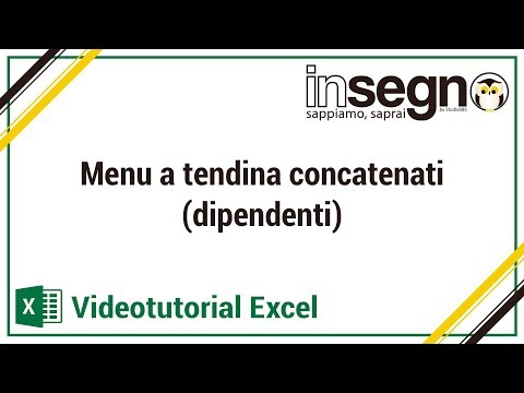 Excel Menu a tendina concatenati (dipendenti)