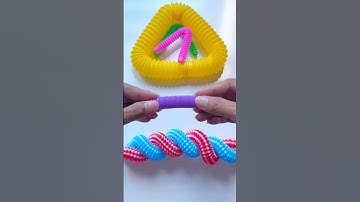 InsideOut Mini Tube | Relaxing Crunch ASMR #diy #insideout #satisfyingvideos #creative #oddasmr