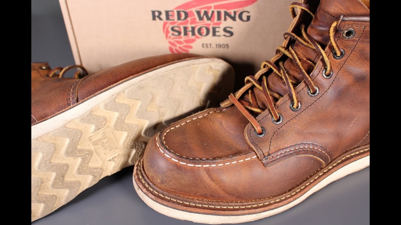 6 MONTH REVIEW Red Wing "1907" Moc Toe - YouTube