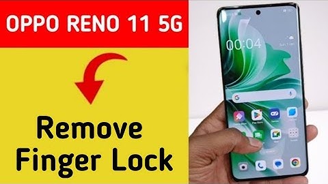 Oppo Reno 11 5G me fingerprint kaise hataye, how to remove fingerprint lock in Oppo Reno 11 5G
