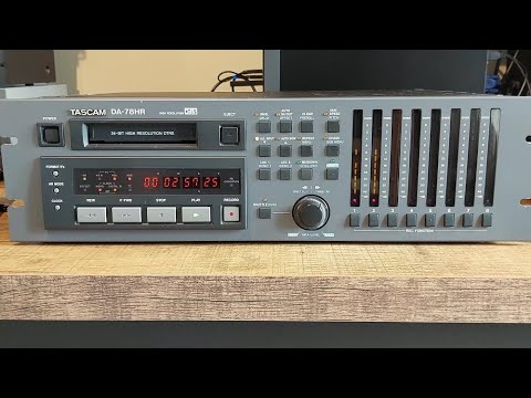 Tascam DA-78HR DTRS (2000) Demo : Recording, Pitch, Error rate, Drum hour