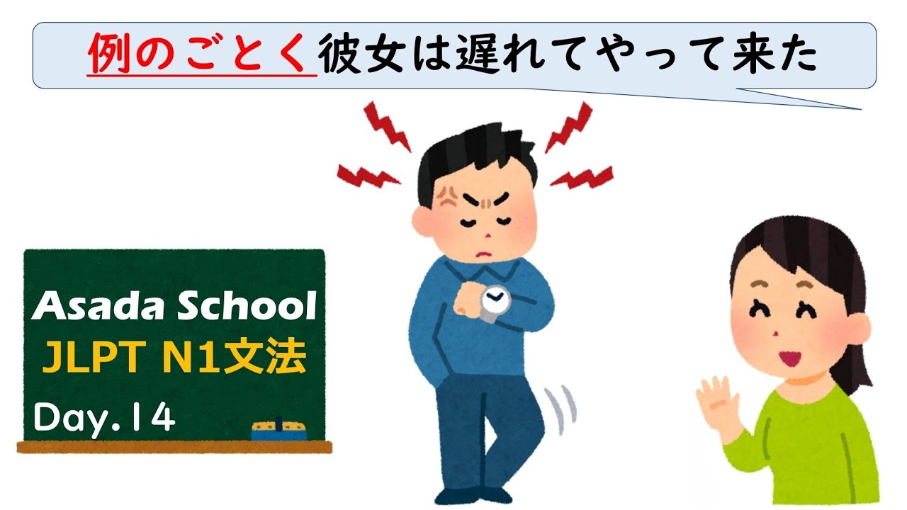 【99日マスター】JLPT N1 文法 Day.14「〜ごとく」