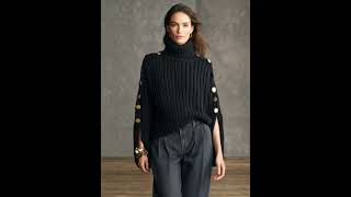 Old Money Chic: Gold Button Turtleneck Knit Sweater ✨.mp4