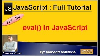 eval() in JavaScript | JavaScript Full Tutorial in Hindi