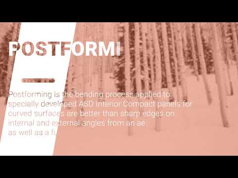 ASD Laminat - Postforming Grade - YouTube