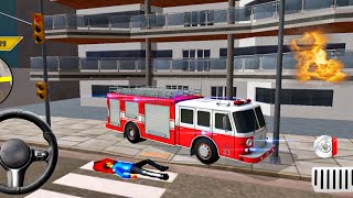 Rescue Fire Truck Simulator 3D - Emergency Firefighter Rescue Game - Android Gameplay #3 screenshot 2