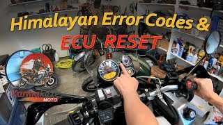 How To: EFI Error Codes & Reset the ECU on Royal Enfield Himalayan