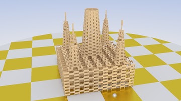 Tower Destruction (a Blender physics simulation)