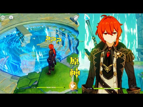 原神公测：是bug还是彩蛋？绕过封印，溜进地中之盐水下秘境！