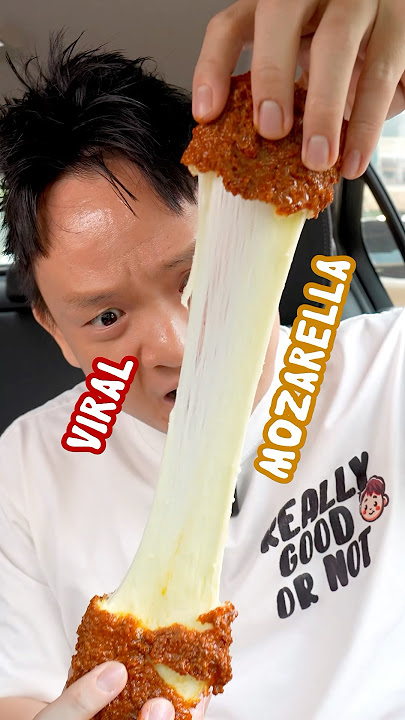 Malaysia 🇲🇾 Expensive Mozzarella got viral! #reallygoodornot #hungrysam #mozzarellasticks