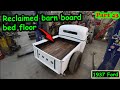 Using old barn board for the bed floor on the 37 Ford pickup hot rod