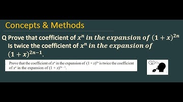 Prove that coefficient of x^n  in the expansion of 