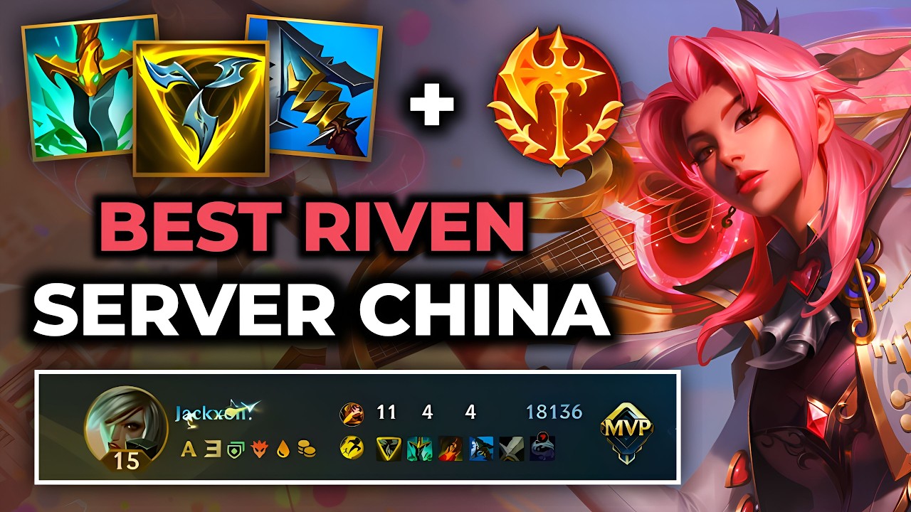 Riven Wild Rift China - Build Runes Guide Patch 7.0c - Gameplay Riven Season 20