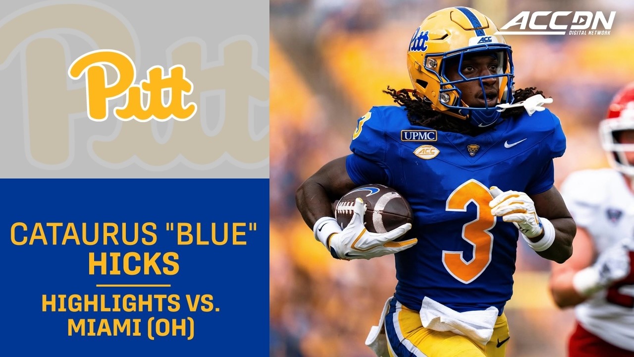 Pitt WR Cataurus "Blue" Hicks Highlights vs. Miami (OH)