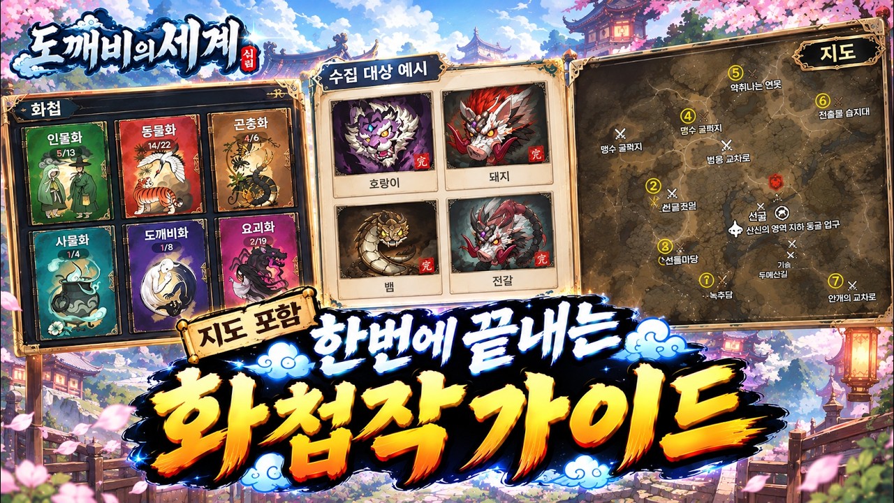 무소과금 필수! 누구나 스펙업 가능한 화첩작 가이드! [도깨비의 세계]