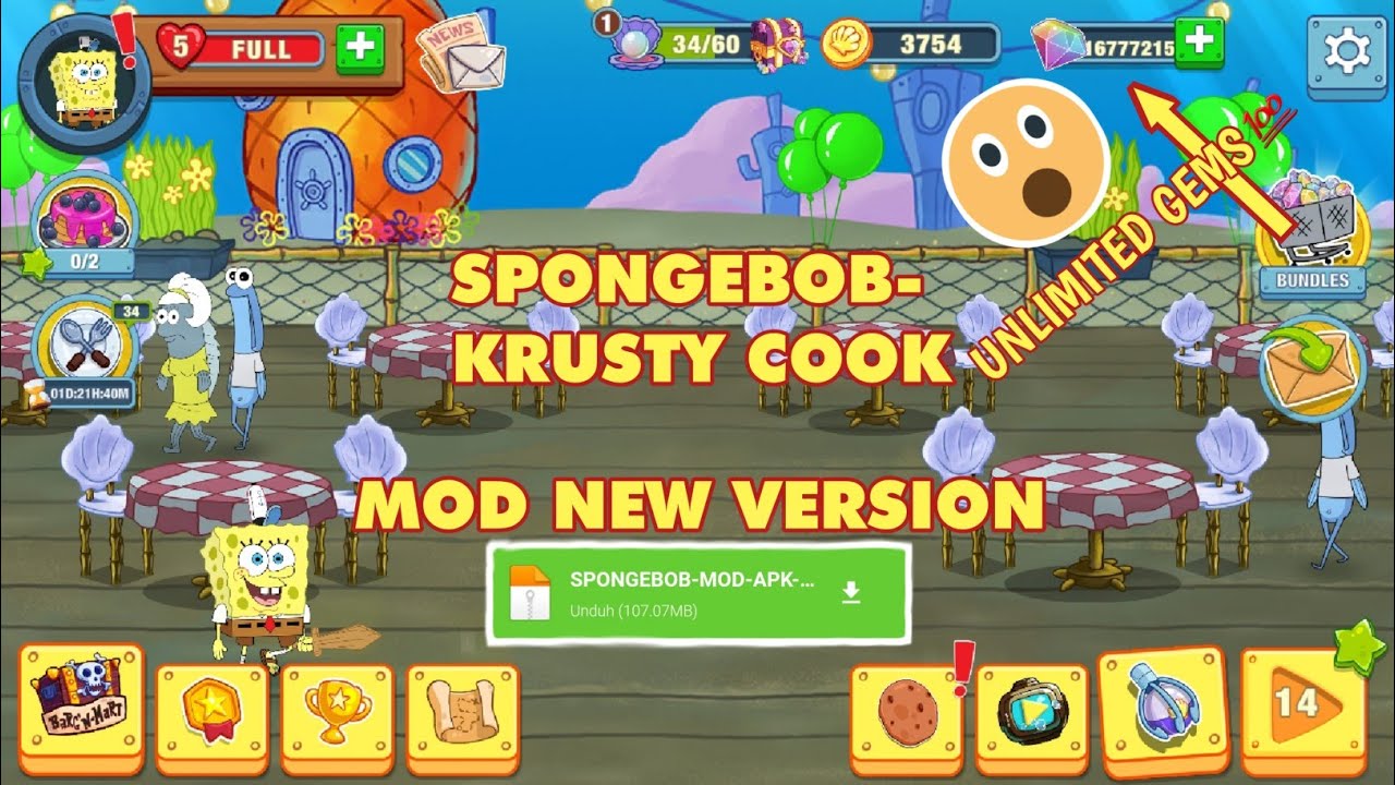 Game Spongebob Krusty Cook Mod Apk 2020 YouTube