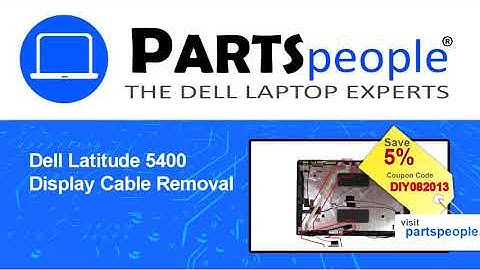 Dell Latitude 5400 (P98G001) Display Cable How-To Video Tutorial
