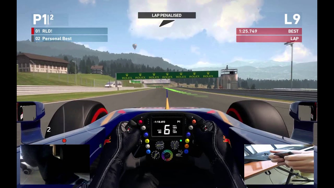 Playing F1:2014 with 2 Android phones as wheel and pedal : r/pcgaming