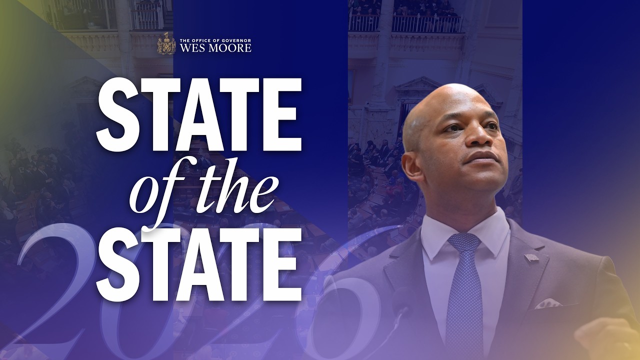 Governor Wes Moore Delivers Fourth State of the State Address - YouTube