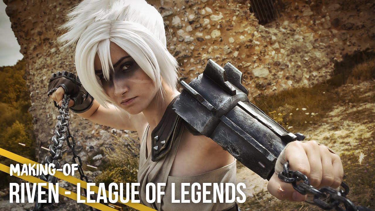 Part 1 of how we made Riven!! #leagueoflegends #crafttok #cosplay #lea