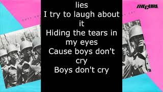 Miniatura del video "The Cure - Boys Don't Cry (Lyrics)"