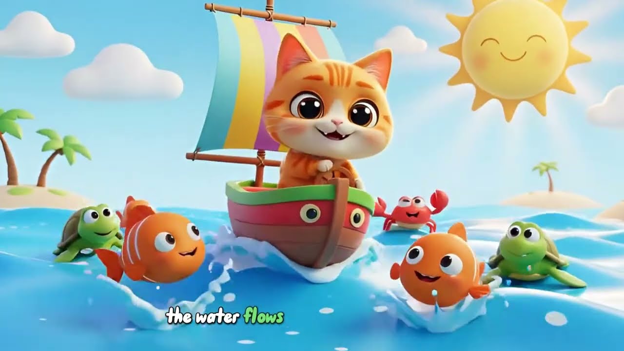 Kitty’s Ocean Adventure Song 🐱🌊 | Fun Baby Songs & Nursery Rhymes for Kids | ocean song, kids
