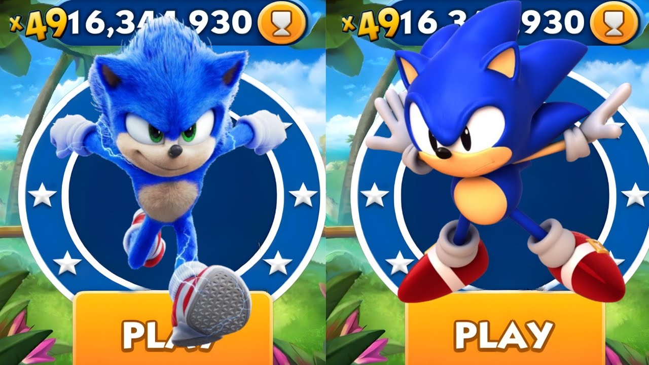 Sonic Dash - Sonic VS Classic Sonic _ Movie Sonic vs All Bosses Zazz
