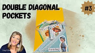 Easy Double Diagonal Pockets for Junk Journal | Pocket Countdown #3