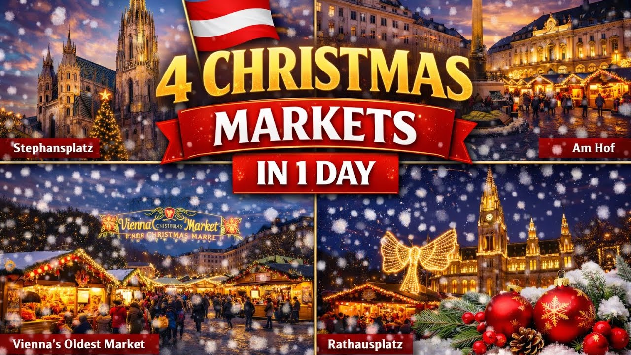 4 Christmas Markets in 1 Day | Vienna’s Most Magical Xmas Tour 🇦🇹|life Journey of Malayalee