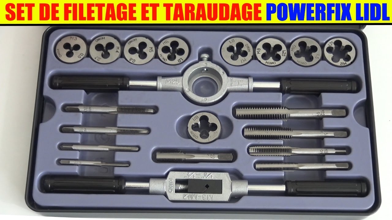 set filetage et taraudage powerfix lidl tap and die  Gewindebohrer-/Schneideisen 