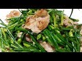 【20無限】 : 豬腩片炒韭菜花 Fried Sliced Pork & Chive Flower