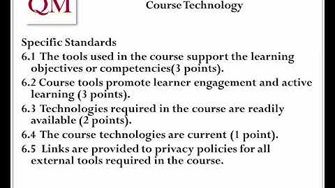 Quality Matters Standards 5 & 6