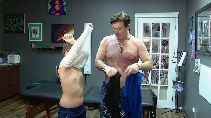 This dad saw his son was self-conscious about his birthmark so he got a tattoo to match