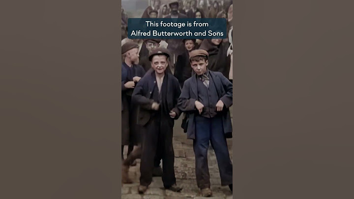 Colorized footage of boys from Manchester in 1901.. #manchester #history #shorts